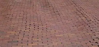 sunken block paving