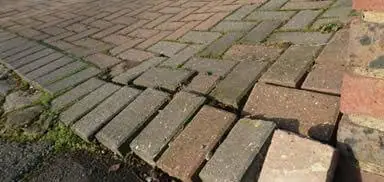 block paving laid badly